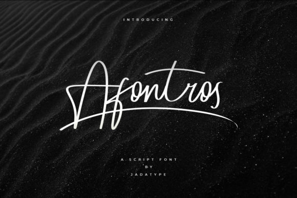 Afontros: A Delicate Script Font for Handmade Creations