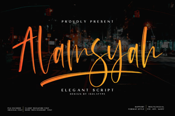 Alamsyah: The Font That Elevates Your Brand with Style and Substance