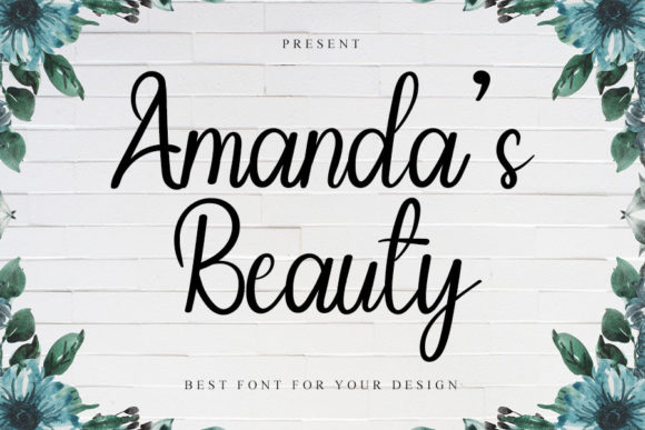 Amanda s Beauty: A Romantic Script Font for Handmade Creators