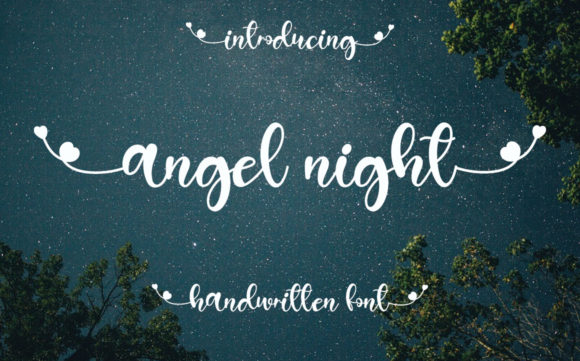 Angel Night: A Romantic Script Font for Designers