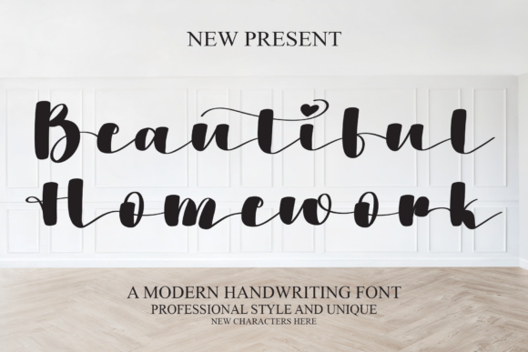 Beautiful Homework: A Script Handwritten Font for Creative Projects