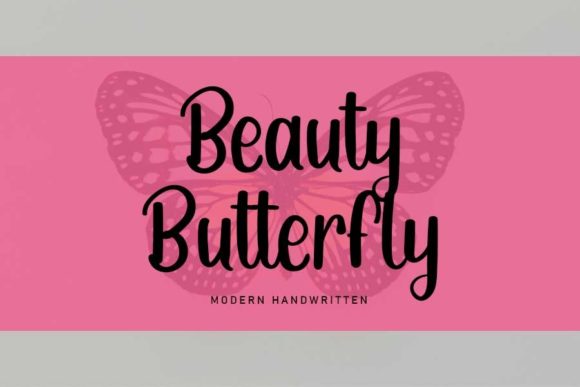 Beauty Butterfly: A Script Handwritten Font for Creative Web Design