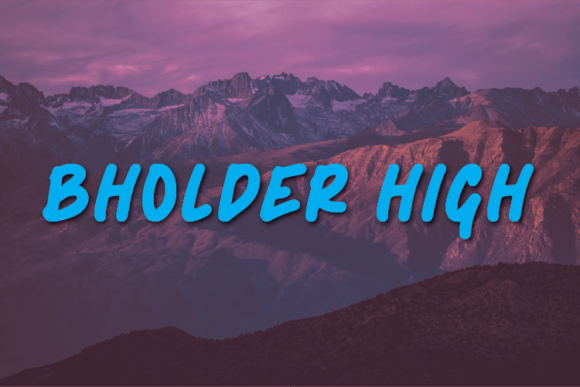 Bholder High Font Review: A Versatile Script Handwritten Choice