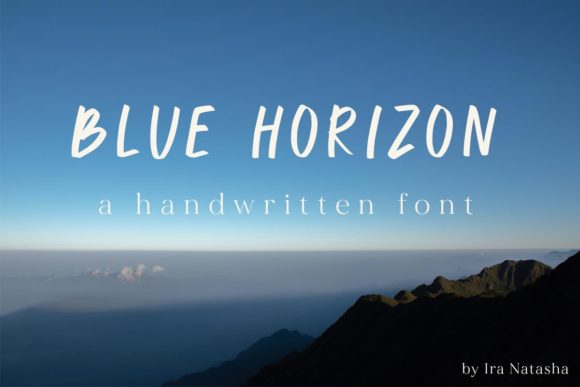 Blue Horizon: A Script Font That Elevates Digital Branding