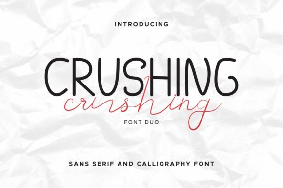 Crushing Duo: A Script Handwritten Font for Chic Branding