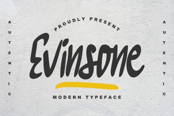 Evinsone: A Vintage Handwritten Font for Creative Design