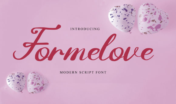 Formelove: A Script Handwritten Font for Elegant Branding