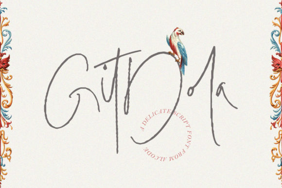 Gitdola: A Script Handwritten Font for Editorial Design and Branding