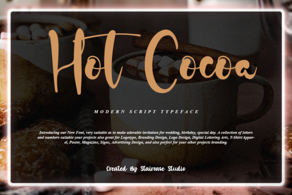 Hot Cocoa: A Script Handwritten Font for Warm Branding and Creative Campaigns