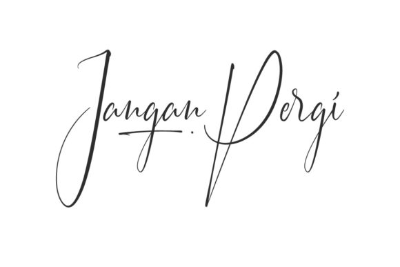 Jangan Pergi: A Sweet Script Font for Handmade Creators