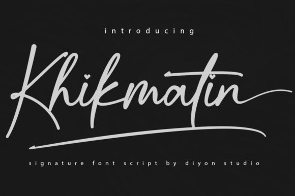 Khikmatin: A Modern Script Font for Editorial Design and Branding