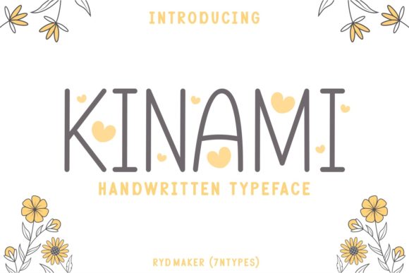 Kinami: A Sweet Script Font for Handmade Crafters