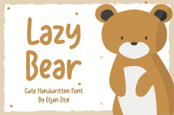 Lazy Bear: A Script Handwritten Font for Digital Branding and Web Design
