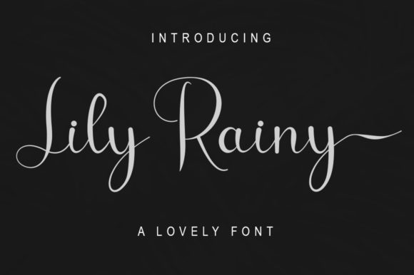 Lily Rainy: A Script Font for Elegant Digital Branding