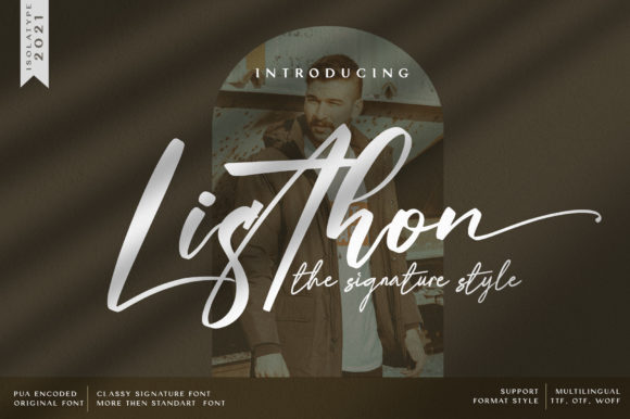 Listhon: A Timeless Script Font for Branding and Design