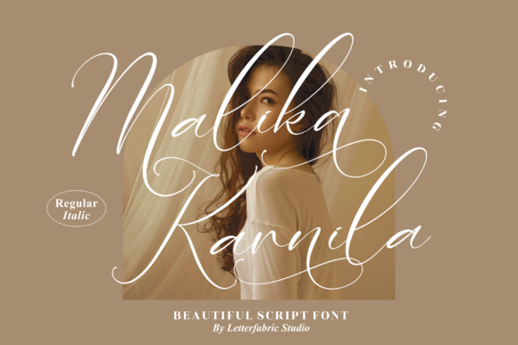 Malika Karnila: A Script Handwritten Font for Elegant Design Projects