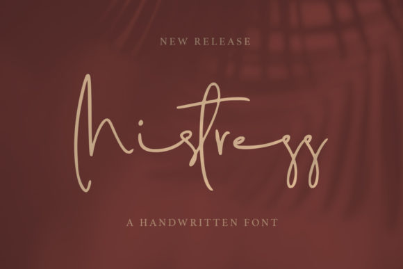 Mistress: A Script Handwritten Font for Luxury Branding and Campaign Design