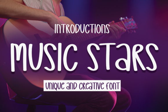 Music Stars: A Handwritten Font for Creative Branding