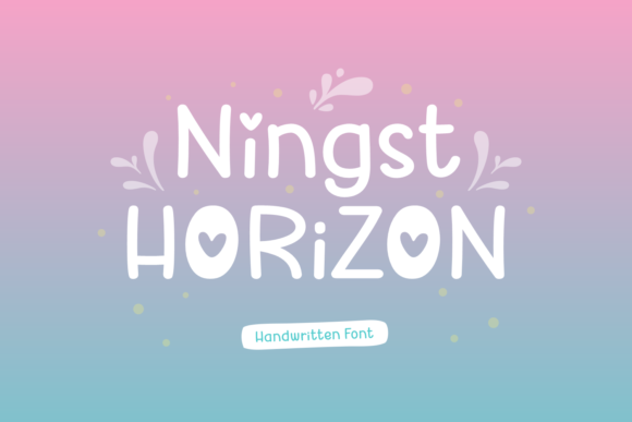 Ningst Horizon: A Handwritten Font for Warm and Personal Web Design