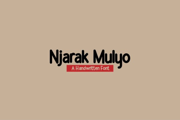 Njarak Mulyo for Web Designers Seeking a Friendly Handwritten Font