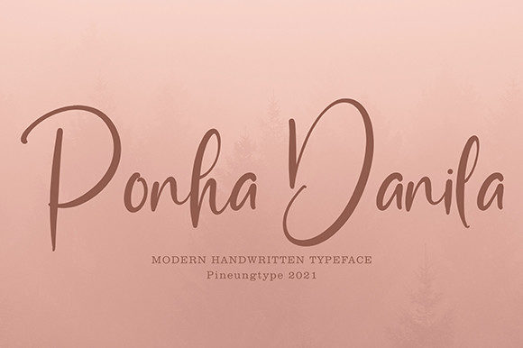 Ponha Danila: The Elegant Script Font for Branding and Creativity
