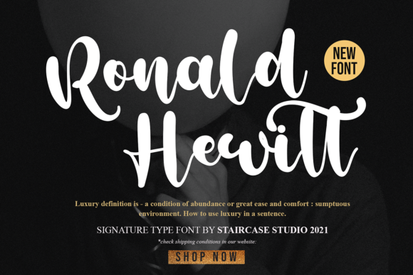 Ronald Hewitt: A Timeless Script Font for Editorial and Design Projects