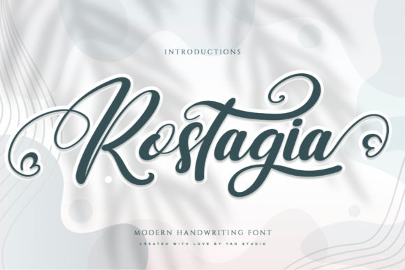 Rostagia: A Script Handwritten Font for Campaign Creativity