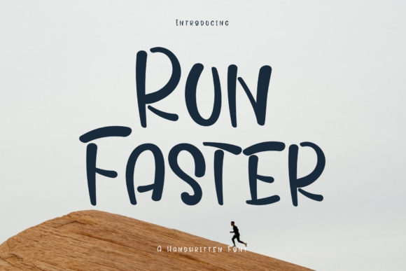 Run Faster: A Versatile Script Handwritten Font for Creative Projects