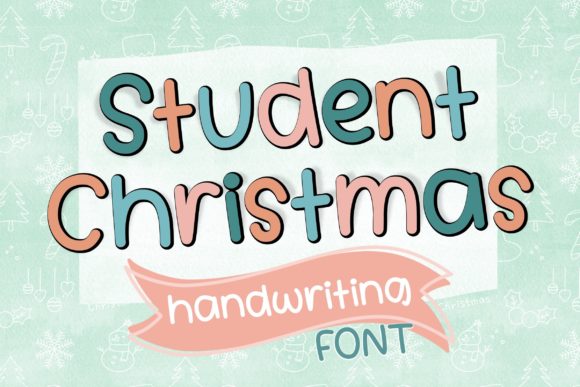 Student Christmas: A Script Handwritten Font for Creative Web Design