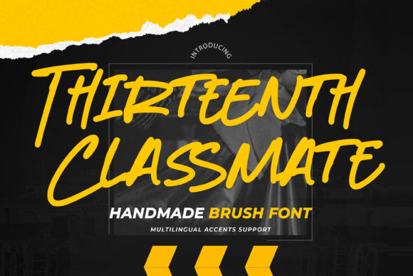 Thirteenth Classmate: A Script Handwritten Font for Editorial Design