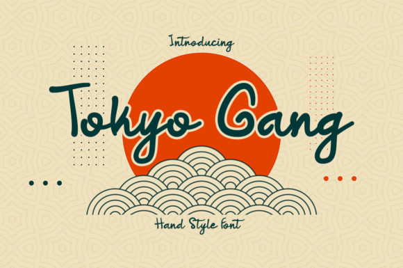 Tokyo Gang: A Script Handwritten Font for Creative Product Design