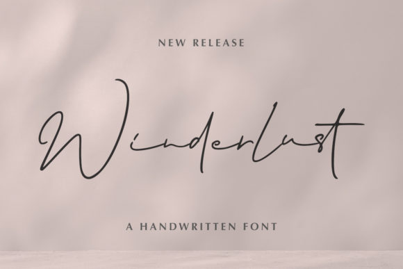 Winderlust: A Romantic Script Font for Editorial Design and Branding